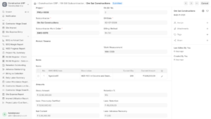 ERPNext automatic purchase invoice generation for subcontractor billing